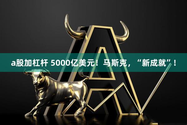 a股加杠杆 5000亿美元！马斯克，“新成就”！